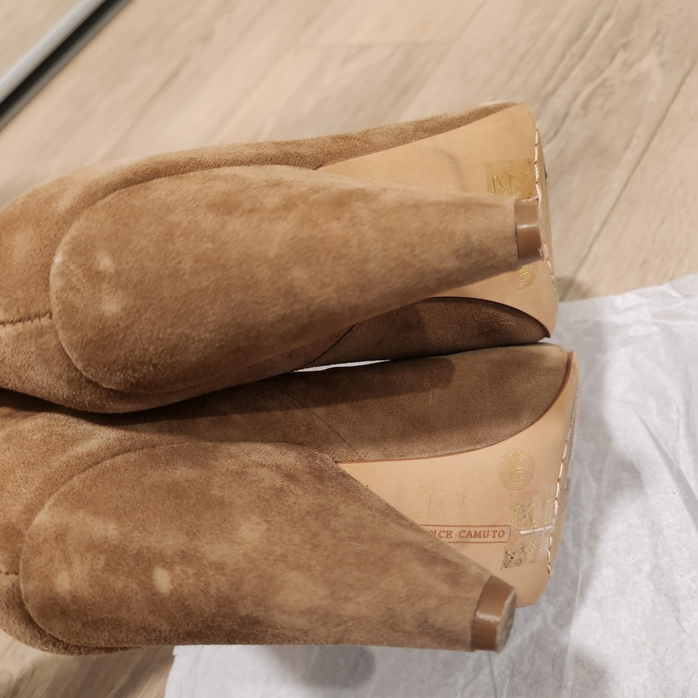 Brown Suede Women's Ankle Boots 36.5 - Picture 5 of 7